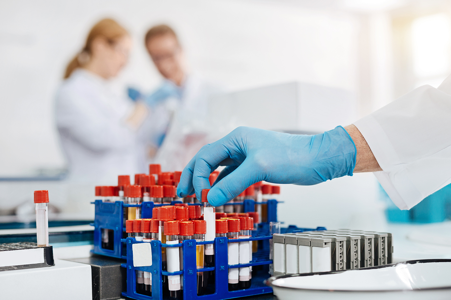 laboratorio mano muestra