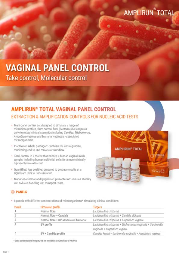AMPLIRUN TOTAL VAGINAL PANEL BROCHURE