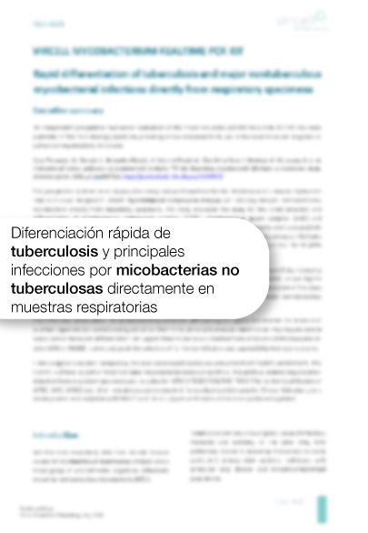Diferenciación rápida de tuberculosis y principales infecciones por micobacterias no tuberculosas directamente en muestras respiratorias