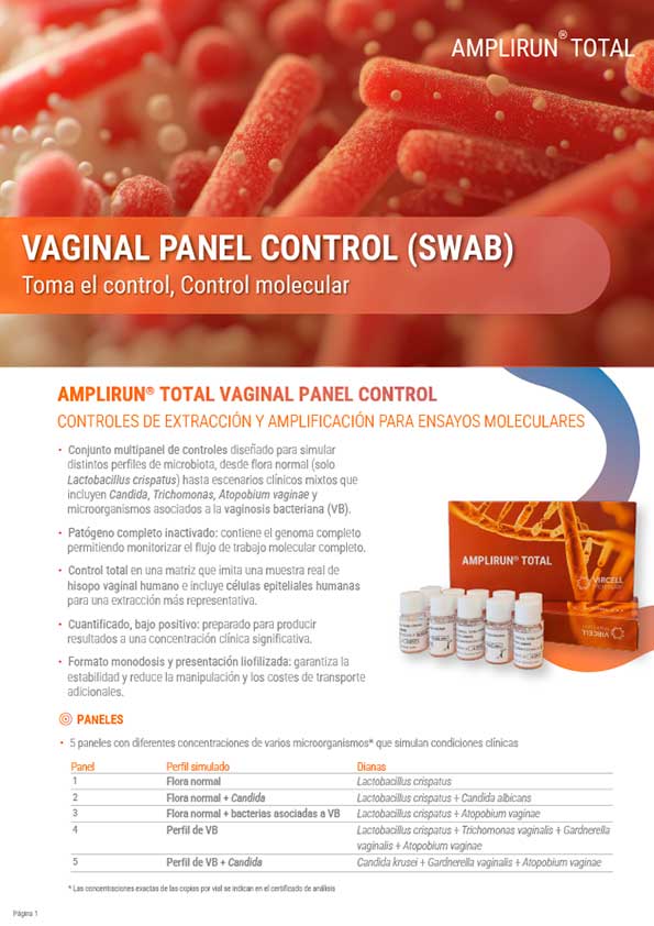 Flyer AMPLIRUN TOTAL Vaginal Panel Control