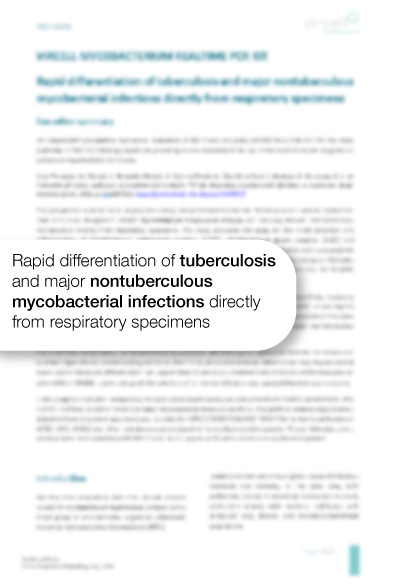 Rapid differentiation of tuberculosis and major nontuberculous mycobacterial infections directly from respiratory specimens