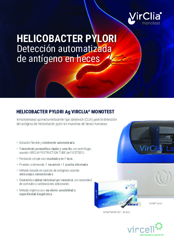 HELICOBACTER PYLORI Ag VIRCLIA® MONOTEST
