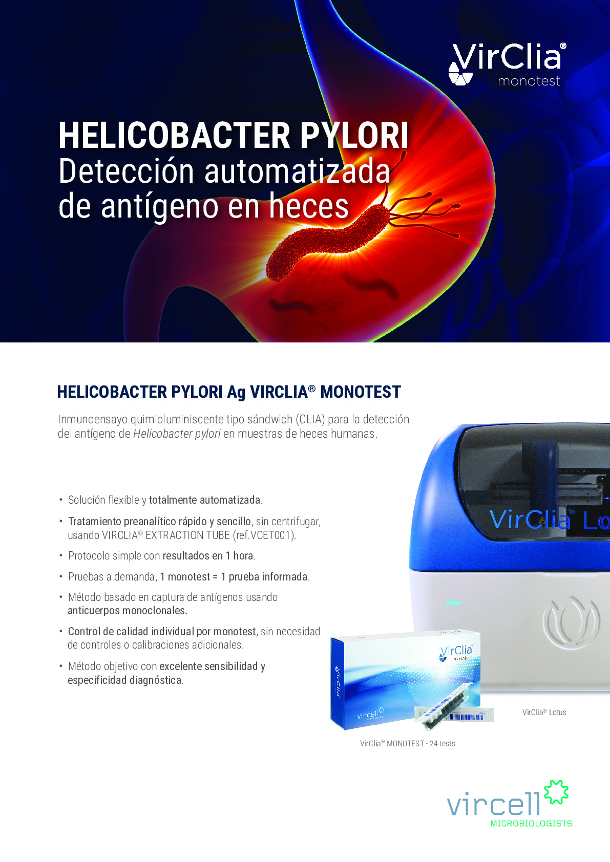  VIRCLIA HELICOBACTER PYLORI AG Flyer
