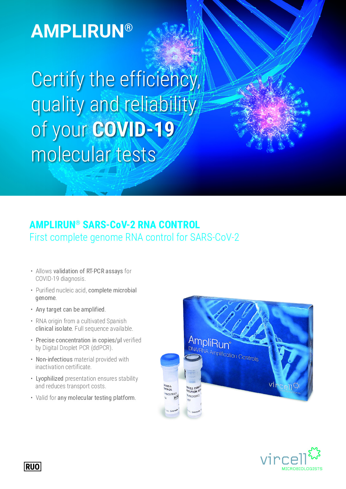 AMPLIRUN SARS-CoV-2 RNA CONTROL Brochure