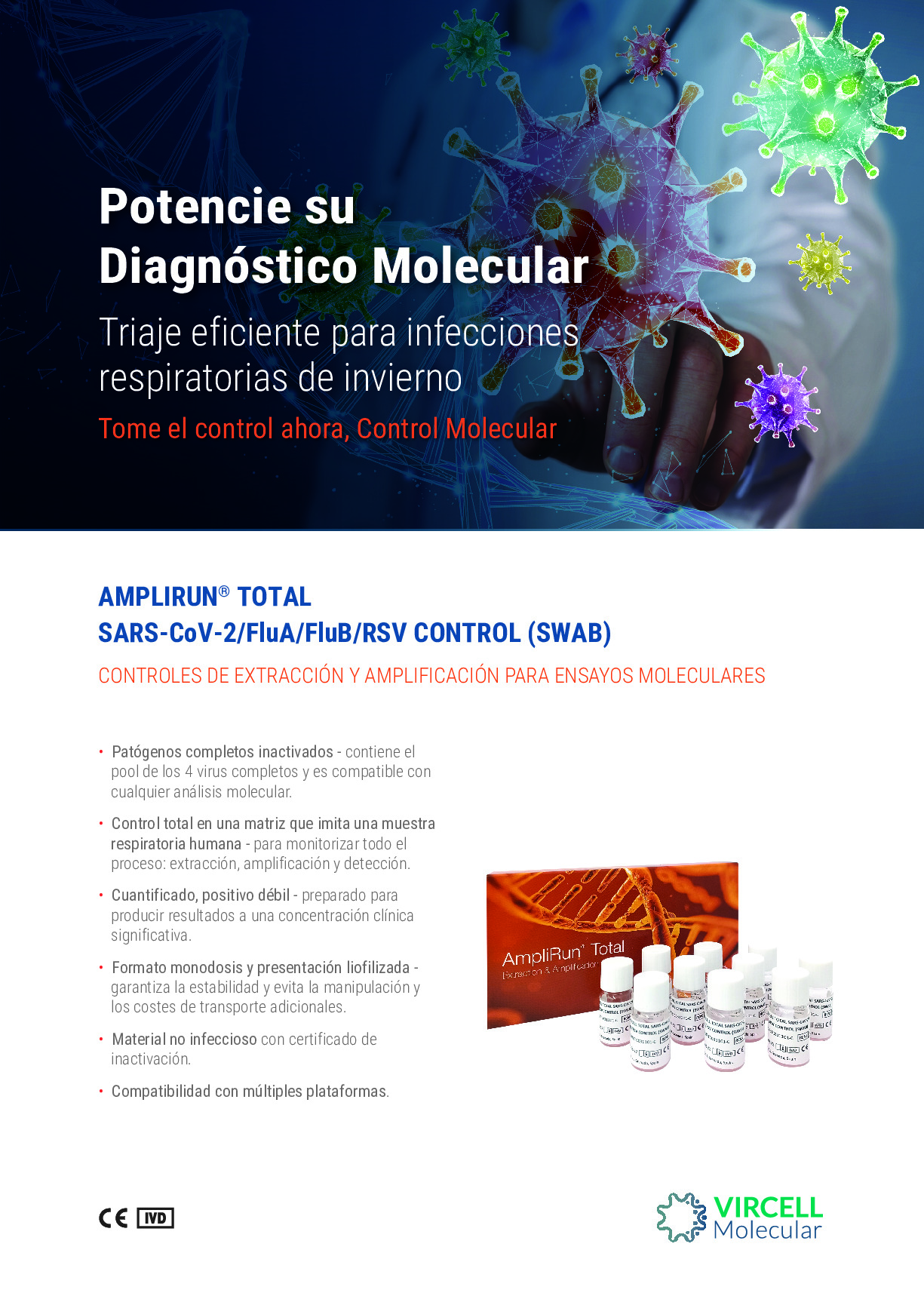 AMPLIRUN® TOTAL SARS-CoV-2/FluA/FluB/RSV CONTROL Flyer