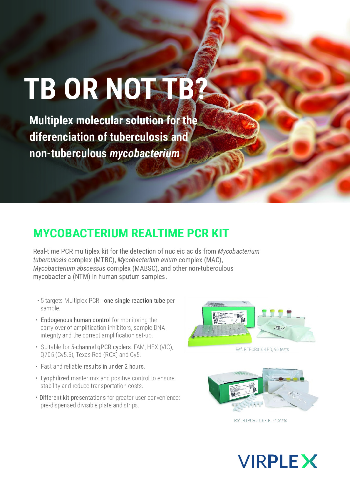 MYCOBACTERIUM REALTIME PCR KIT BROCHURE