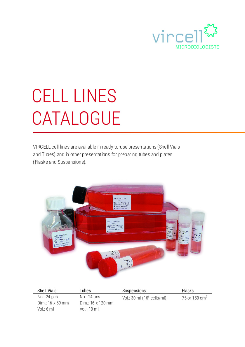 Cell lines catalogue