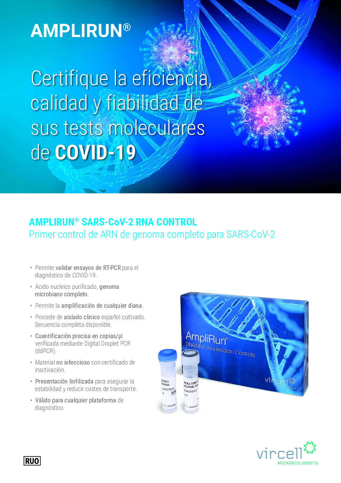 AMPLIRUN SARS-CoV-2 RNA CONTROL Flyer
